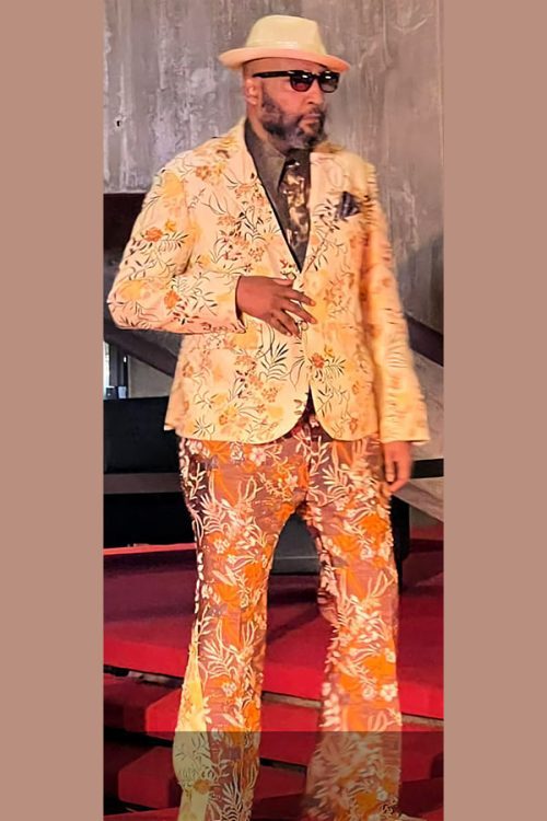 FLOWERED MEN'S SUIT