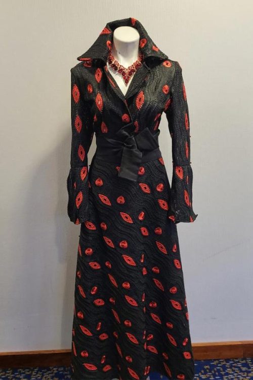 Women's Red - Black - Skirt - Dress - Suit